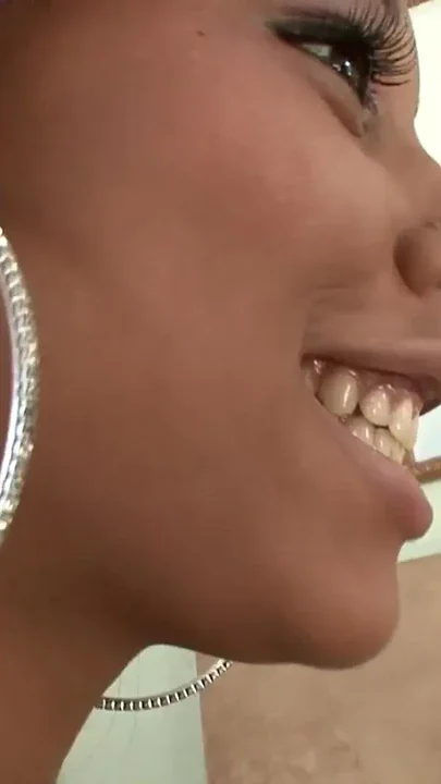Smoking hot lesbian ebony with a perfectly round ass is having a lesbian episode