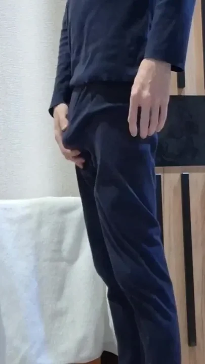 European Guy Smoking and Jerking off His Big Cock