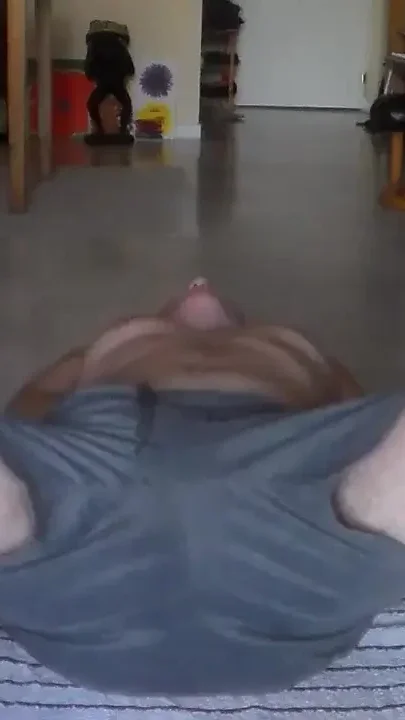 John is peeing all over himself and a cumshot