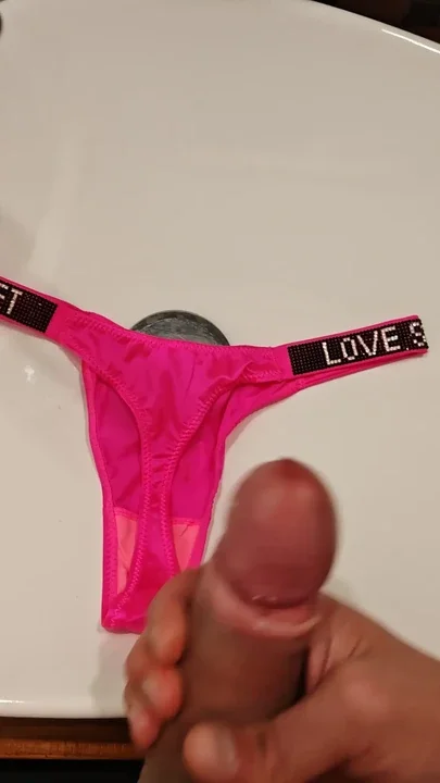 in a thong of a young