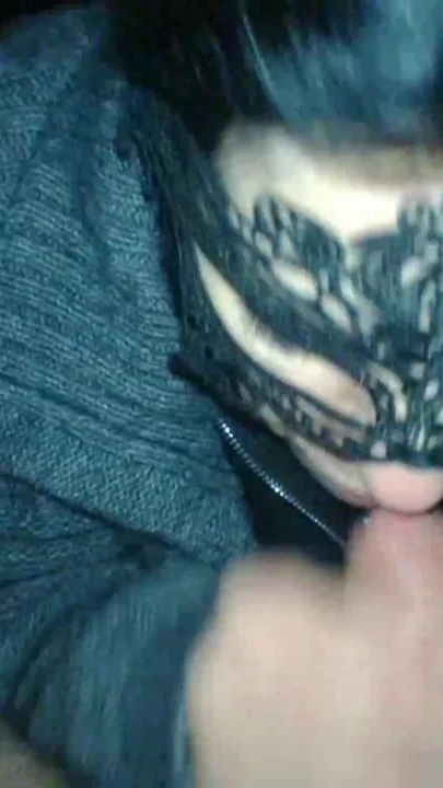 Mature slut gives outdoor blowjob with cum in mouth Clip 2