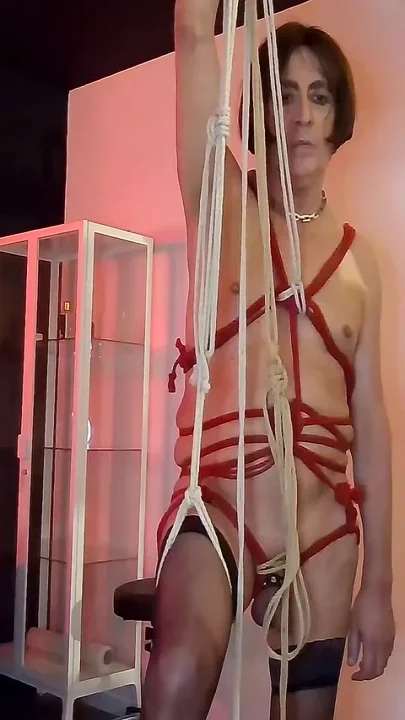 Mistress Acanthus and Slave Sissy Shibari