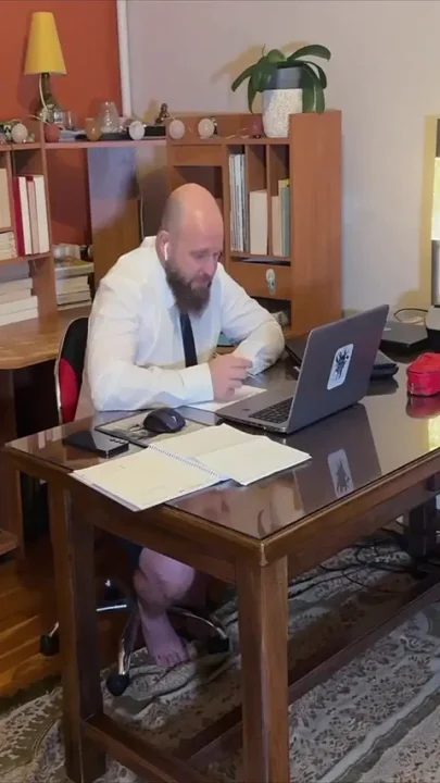 I Get Sucked While I'm on Video with My Colleagues