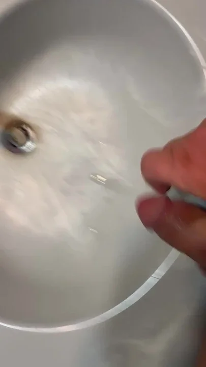 Morning piss in the sink