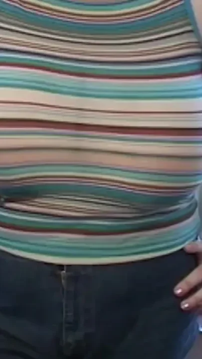 Horny BBW monster boob redhead teen alone at home