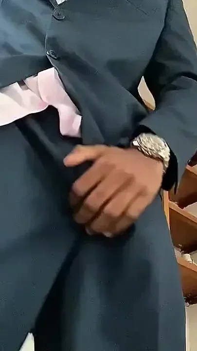 Watch Daddy Wear a Suit and Masturbate His Big Cock While Moaning Loudly