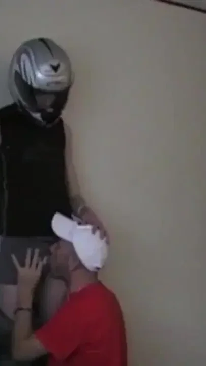 fucked at the hotel by straight motorbiker