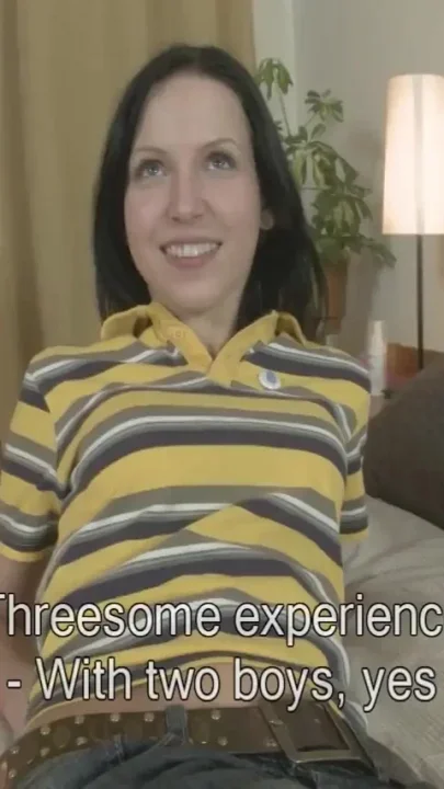 Teen brunette wants it in the ass but gentle