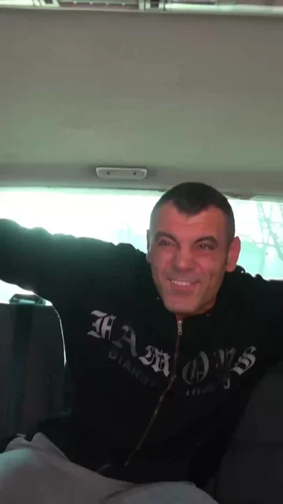 Take van whore caught on the street fuck stranger in driving van for free