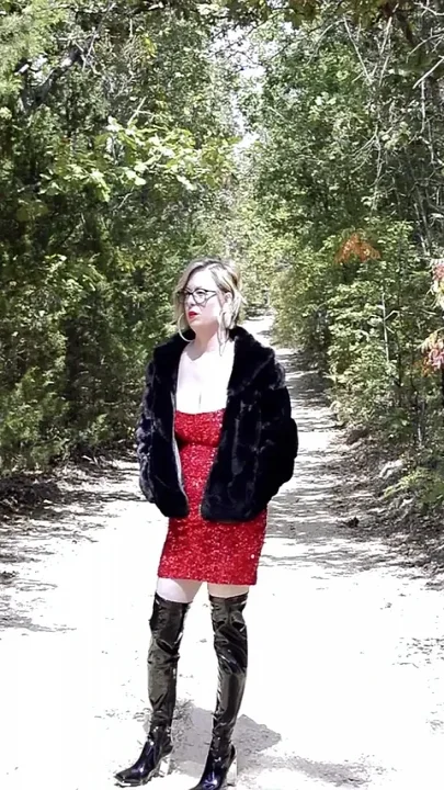 Slutty Red Riding Hood in Latex Boots Fucks the Big Bad Wolf