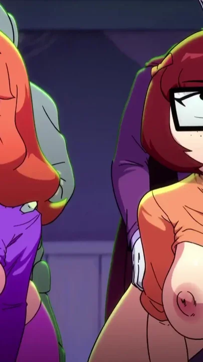 Mystery Bang - Velma and Daphne get gangbanged by cartoon monsters Clip 1