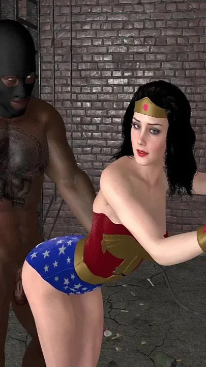 Hot Wonder-woman Submitted to a BBC Guy