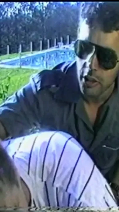 Security guard gay stops a man and fuck his tight ass on the car