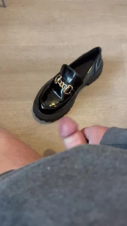 Cumming black patent loafers