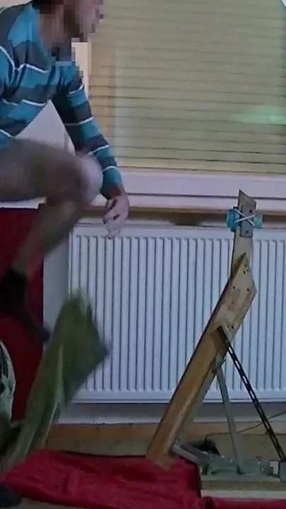 Blue Fleshlight Stand Fuck Masturbation