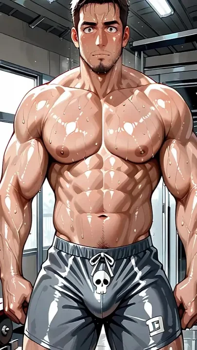 Ai Men with Huge Muscles
