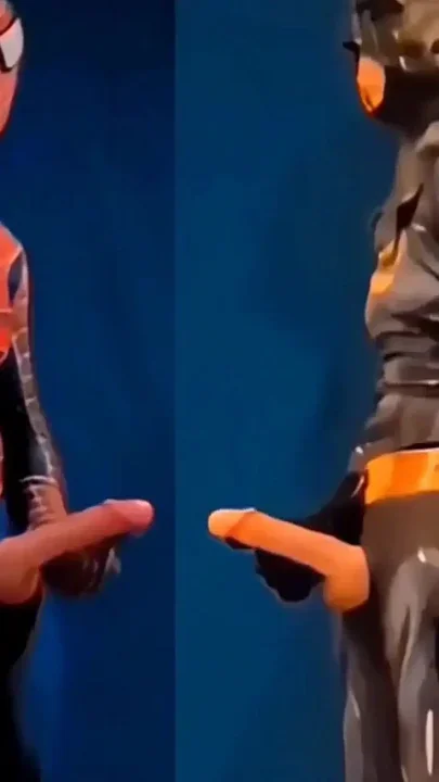 Batman and Spiderman a Big Cock Team