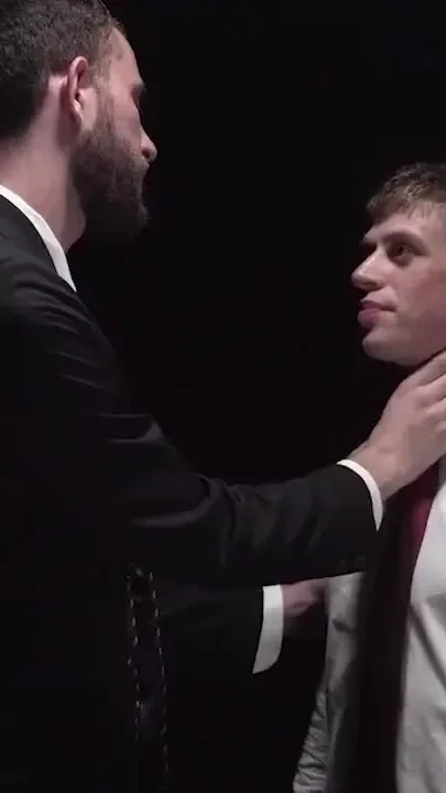 Naughty boy elder Dean gets punished by the order's rules with big glass dildo