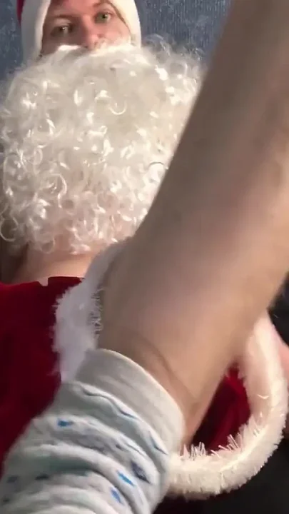 Little Santa Fucks His Hole with a Dildo and Cum