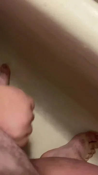 Jerking off a Small Cock in the Bathroom and Cumming