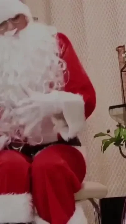 Nursing home with Santa Claus
