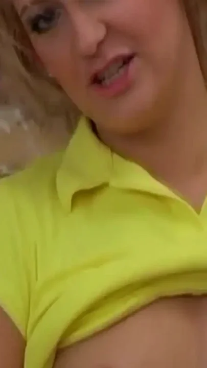 Blonde slut gets facialized and pissed
