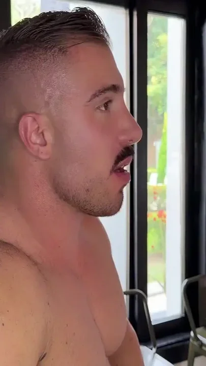 Muscular Italian Accompanies Me and Fucks Me in the Pool While His Friend