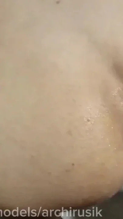 A long-legged femboy with a big dick gets fucked in his wet holes by daddy until