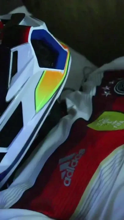 Twink Guy Jerks off in the Morning in Mxhelmet and Sneakers