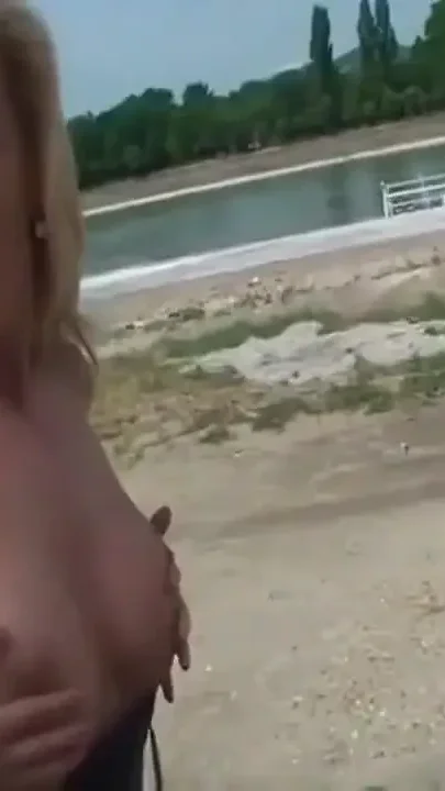Picked up blonde milf fucks hard