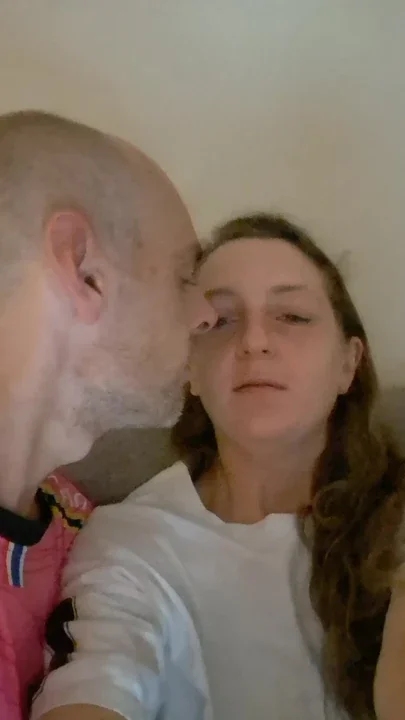 A passionate kiss before he fucks me again