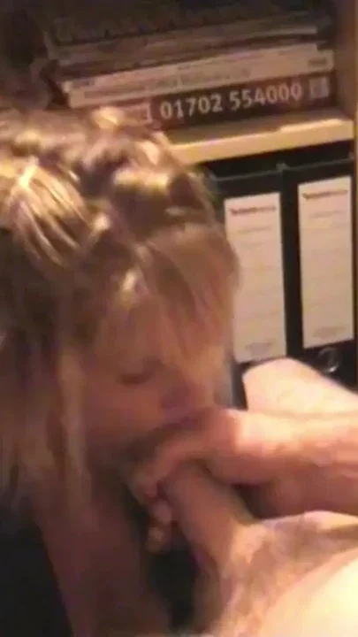 Sexy Milf Blows him in his office Clip 1
