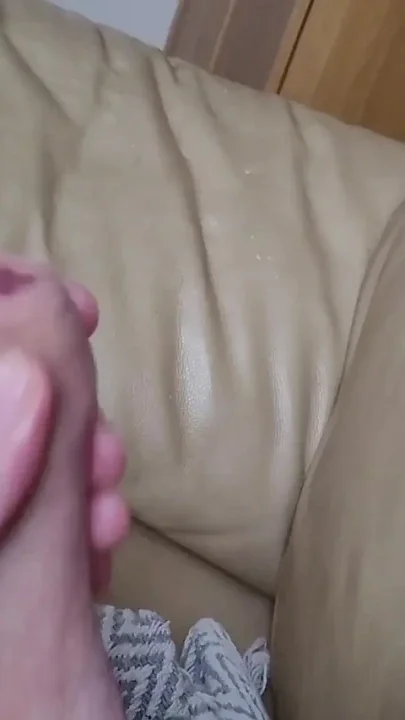 My Big Cock Likes It When I Lie on the Couch and Play and Jerk It off