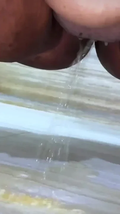I Pee in My Stepson's Toilet He Watching My Naked Big Ass Big Tits & Pussy
