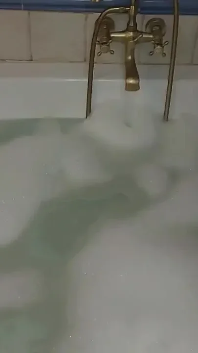 A Girl Is Bathing in a Jacuzzi