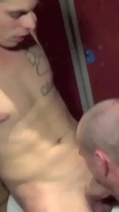 Sunny fucked amazing boy with big bulge