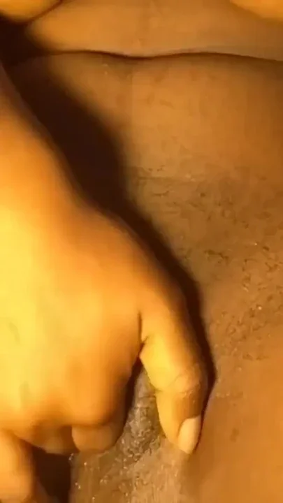 Ebony is fingering her beautiful pussy Clip 1