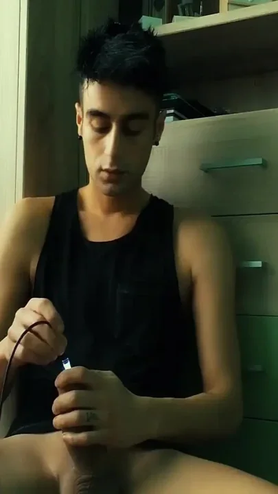 View Inside Cock While Jerking and Cumshot Camera Inside Dick