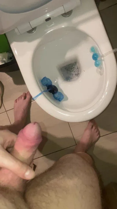Peeing in the toilet