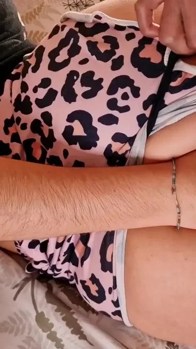 Naughty 18-year-old college girl lay on my bed after the college party and got