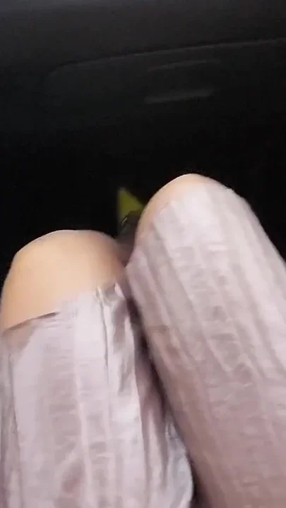 Stepmom spreads her legs in the car and seduces her stepson