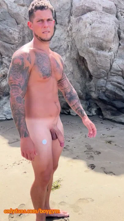 My BIG COCK Exhibition In A PUBLIC BEACH
