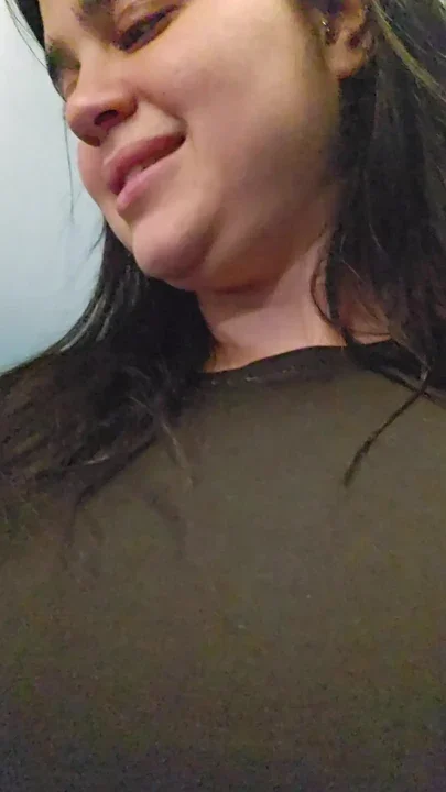 Flashing my tits in the public elevator