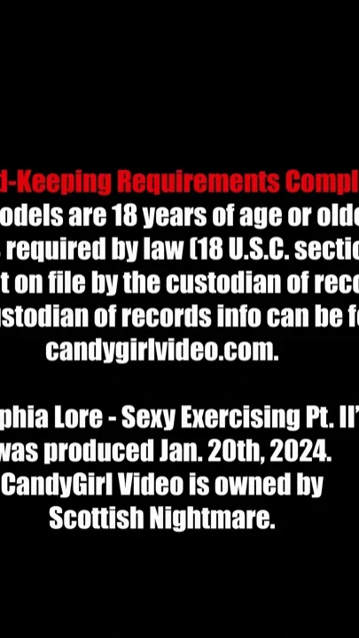 Sophia Lore - Sexy Exercising Pt Ii 4K