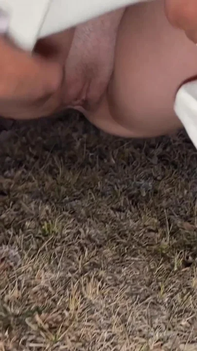 Compilation of public pissing in nature Showing pads POV Clip 2