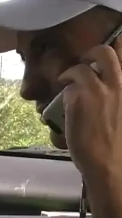 Masturbaiton with straight Arzb in car in parking