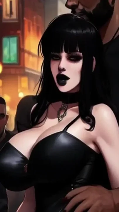Goth Girl in a Mosh Pit