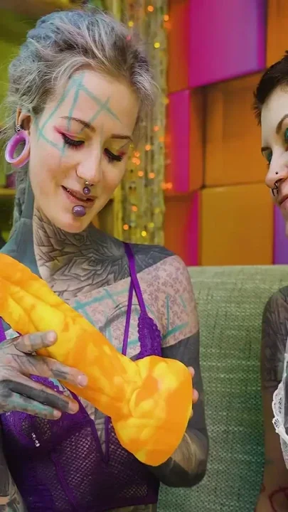 2 Heavy Tattoo Girls Get Ass Fucked by a Big Dick