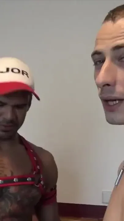 Twink from Berlin fucked bareback by top Latino huge cock