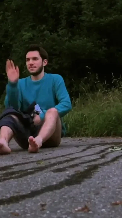 Caught pissing and jerking off outdoors - gay public exhibitionist Clip 2
